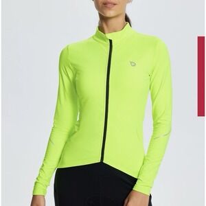 BALEAF Women's Thermal Softshell Jacket S Fleece Reflective Running Neon